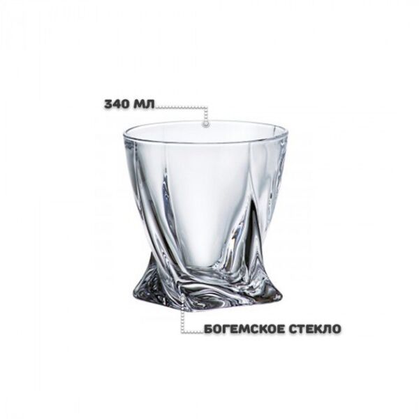 

Набор рюмок (стопок) для водки Bohemia Quadro 50 мл 6 шт 2K936/99A44/050