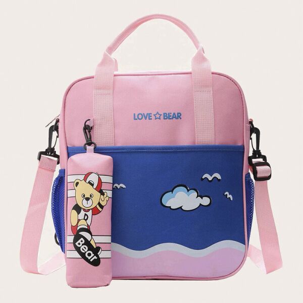 

Детский сумка-рюкзак Love Bear Lesko 6327 Pink