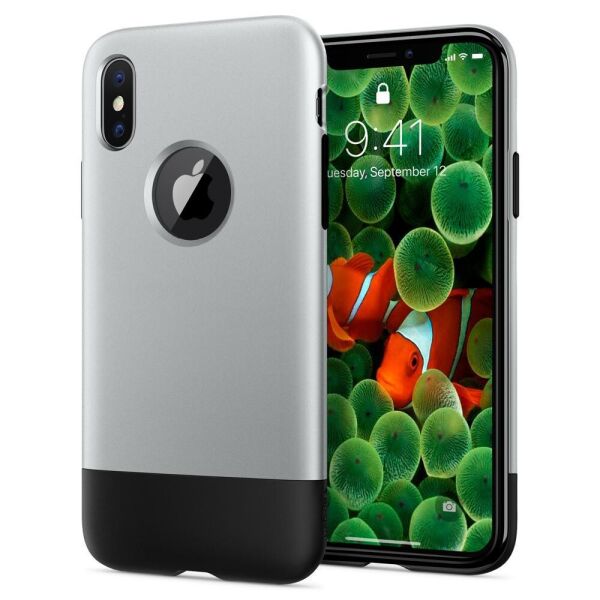 

Чехол Spigen для iPhone X Classic One, Gray+Black (057CS23345)