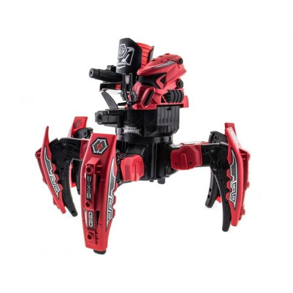 

Робот-паук радиоуправляемый Space Warrior с ракетами и лазером Keye Toys 31х33х40 см Красный
