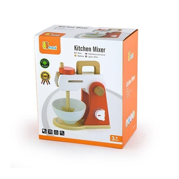 

Игрушка Кухонный миксер Viga Toys 19,5х21х11 см Красный