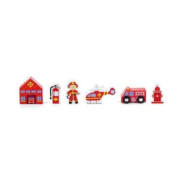 

Доп. набор к ж/д Пожарная станция Viga Toys 7,2х31х3,6 см Красный