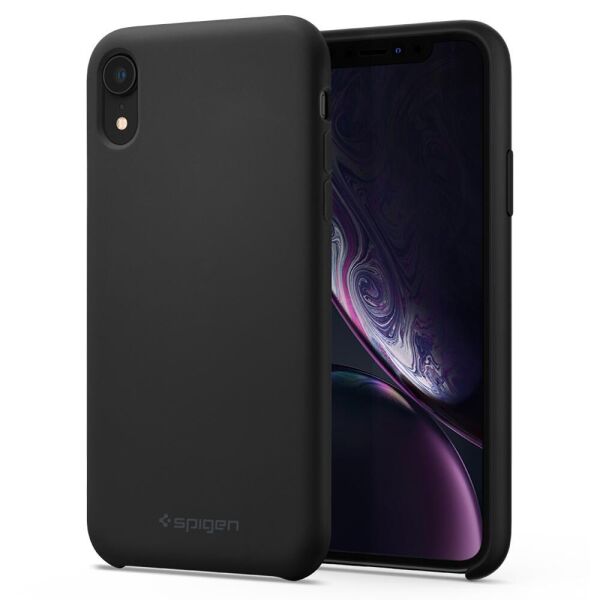 

Чехол Spigen для iPhone XR Silicone Fit, Black (064CS25652)