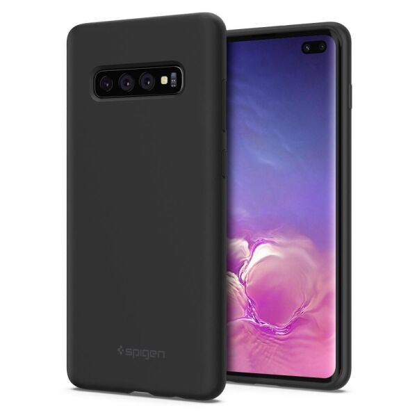 

Чехол Spigen для Samsung Galaxy S10 Plus Silicone Fit, Black (606CS25783)