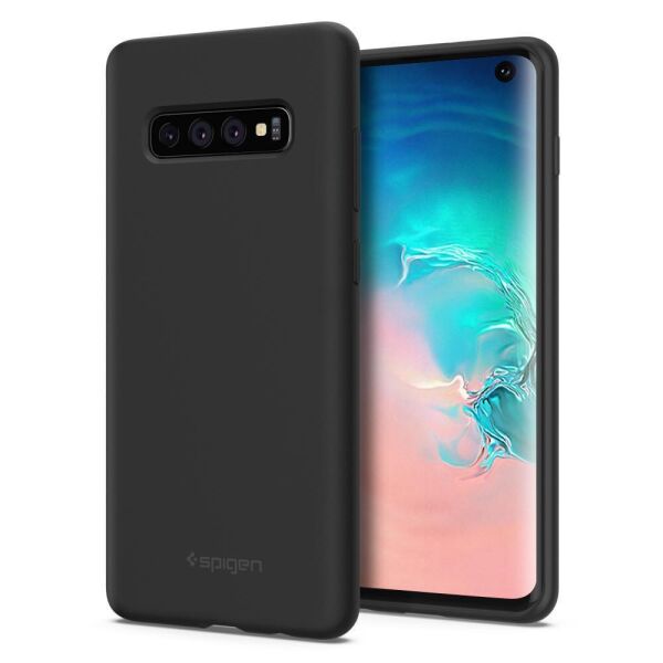 

Чехол Spigen для Samsung Galaxy S10 Silicone Fit, Black (605CS25818)