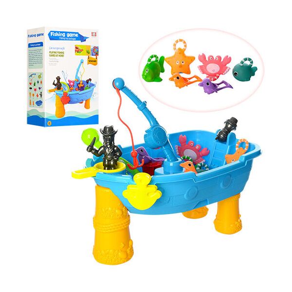 

Игрушечный столик-рыбалка ZHECONG TOYS 32х46х15 см Синий