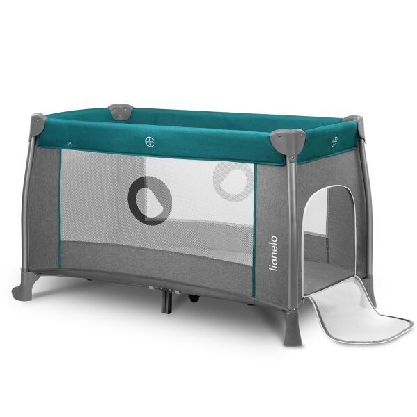 

Кроватка-манеж THOMI GREEN TURQUOISE Lionelo 125x68x79 см