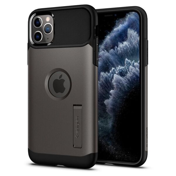 

Чехол Spigen для iPhone 11 Pro Max Slim Armor, Gunmetal (075CS27048)