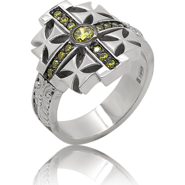 

Кольцо из серебра с куб. циркониями, размер 23 (1664809)