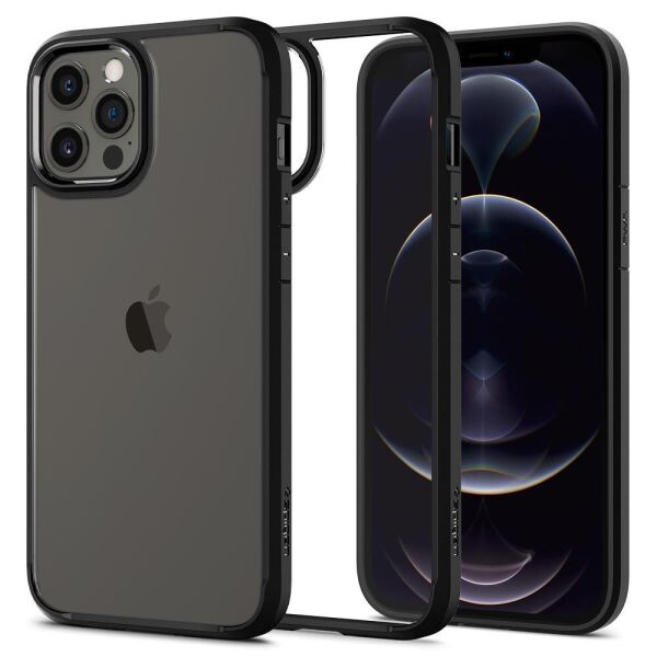 

Чехол Spigen для iPhone 12 / 12 Pro Ultra Hybrid, Matte Black (ACS01703)