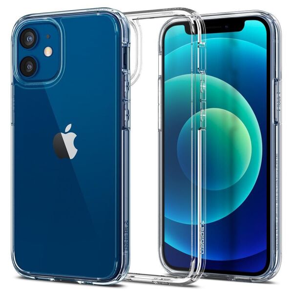 

Чехол Spigen для iPhone 12 mini 5.4" (2020) Ultra Hybrid, Crystal Clear (ACS01745)