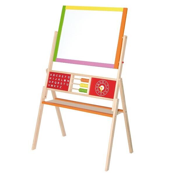 

Двусторонний магнитный мольберт Viga Toys 40х60х112 см Разноцветный