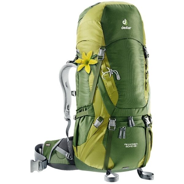 

Рюкзак Deuter Aircontact 50+10 SL цвет 2250 pine-moss (3320216 2250)