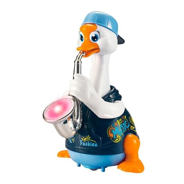 

Игрушка музыкальная Гусь-саксофонист, синий Hola Toys Разноцветный