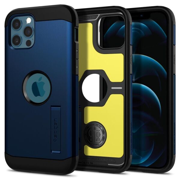 

Чехол Spigen для iPhone 12 / iPhone 12 Pro (6.1") - Tough Armor, Navy Blue (ACS02298)