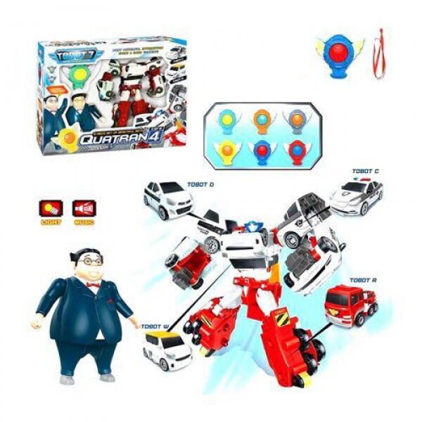 

Детский игровой набор Кватран Q1907 (Tobot Quatran) из серии Тобот с роботом-трансформером, игровыми фигурками