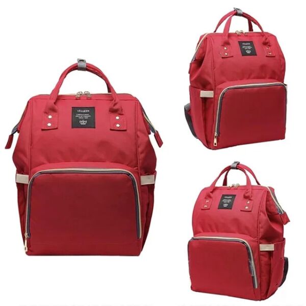 

Сумка-рюкзак для мам Baby Bag красная сумка для прогулок с малышом