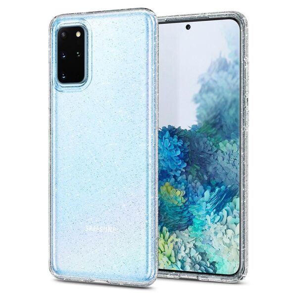 

Чехол Spigen для Samsung S20 Plus Liquid Crystal Glitter, Crystal Quartz (ACS00752)