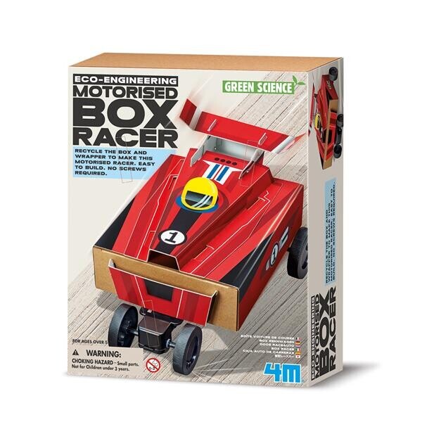 

Научный набор Машина из коробок 4M Красный