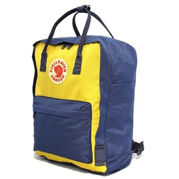 

Рюкзак Fjallraven Kanken Classic желто-синий подростковый рюкзак