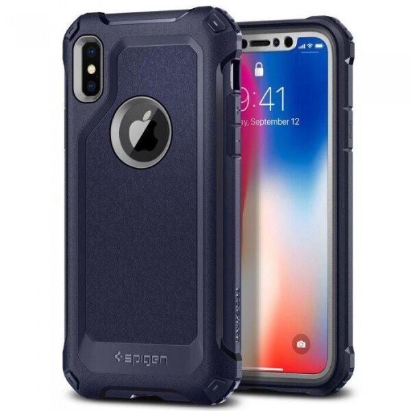 

Чехол Spigen для iPhone X Pro Guard, Midnight Blue (057CS22653)