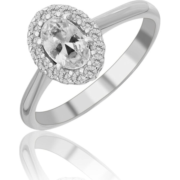 Кольцо из серебра с куб. циркониями, размер 15.5 (1687473)