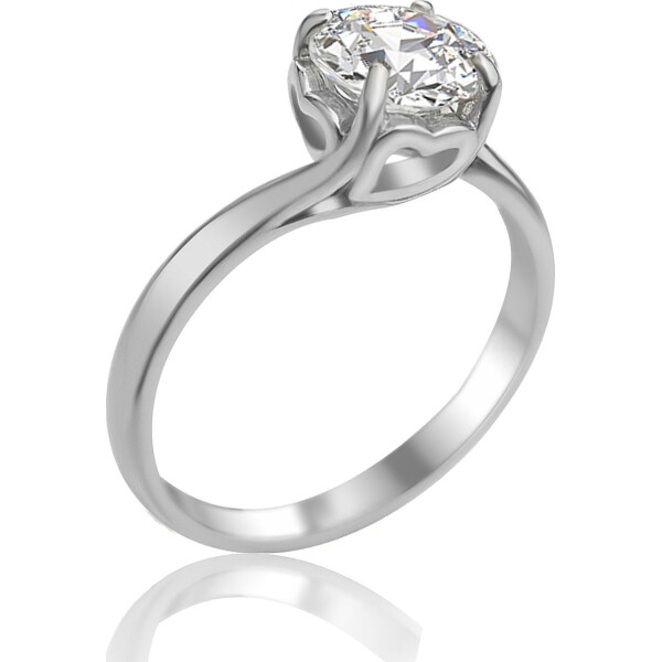 

Кольцо из серебра с куб. цирконием, размер 19 (1687516)