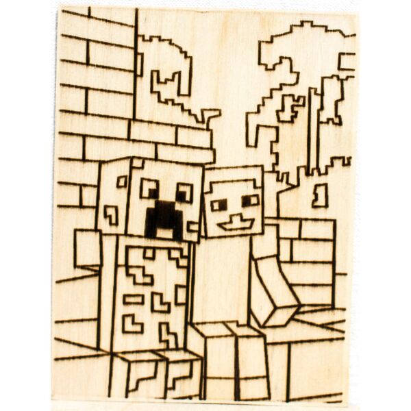 

Раскраска на дереве PRINT WOOD майнкрафт Minecraft 150 * 200мм (Р0006)