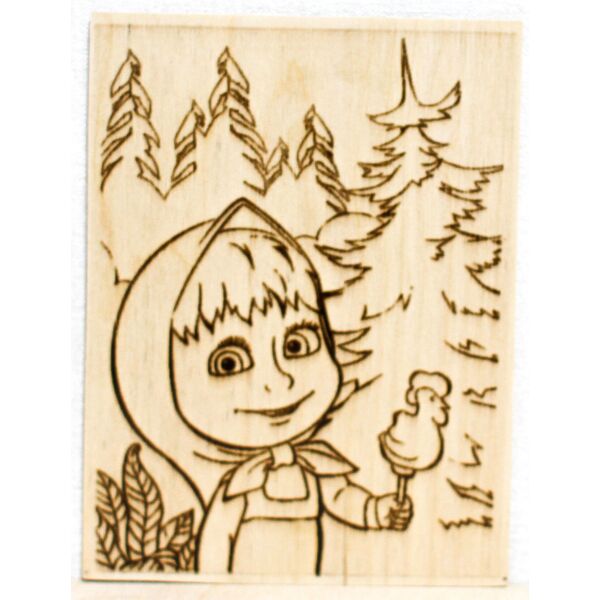 

Раскраска на дереве PRINT WOOD Маша и Медведь 300 * 400мм (Р0012)