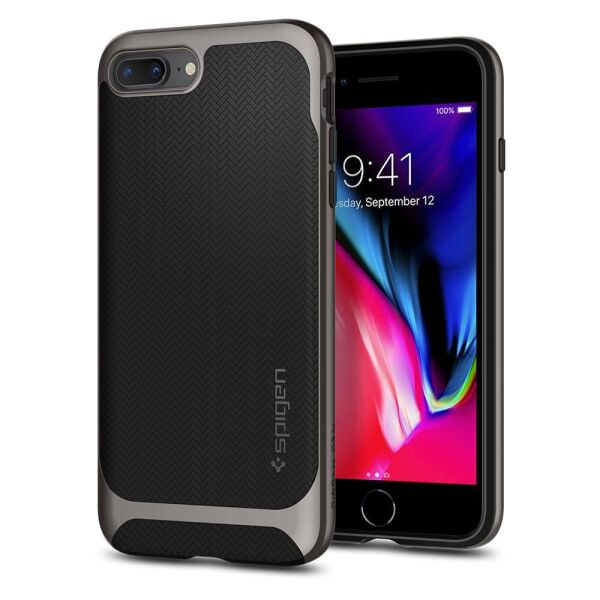 

Чехол Spigen для iPhone 8 Plus / 7 Plus Neo Hybrid Herringbone, Gunmetal