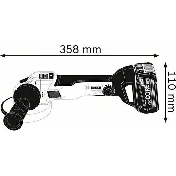 

Шлифмашина угловая Bosch Professional GWS 18V-10 C