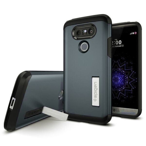 

Чехол Spigen для LG G5 Tough Armor, Metal Slate
