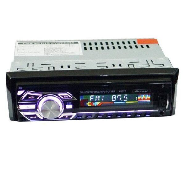 

Автомагнитола 1DIN MP3-6317D RGB/Съемная Автомобильная магнитола RGB панель + пульт управления