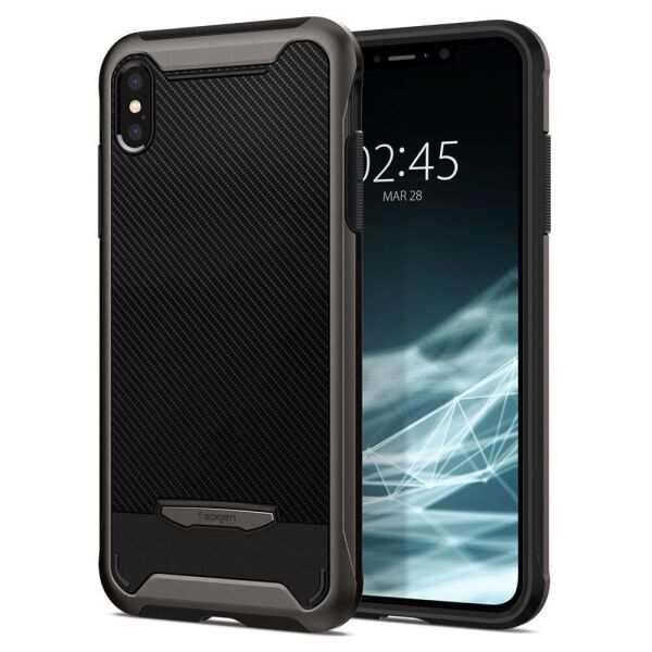 

Чехол Spigen для iPhone XS/X Hybrid NX, Gunmetal (063CS24943)