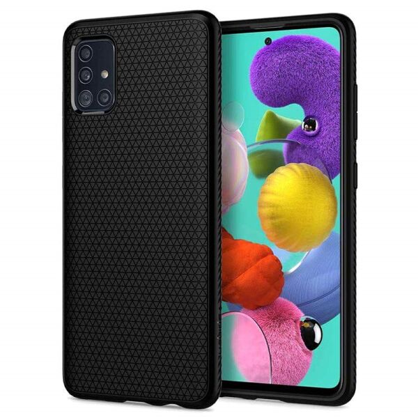 

Чехол Spigen для Samsung Galaxy A51 Liquid Air, Matte Black (ACS00601)