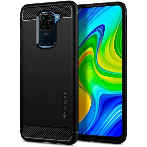 

Чехол Spigen для Xiaomi Redmi Note 9 Rugged Armor, Matte Black (ACS01192)