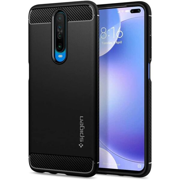 

Чехол Spigen для Xiaomi Redmi K30 / Poco X2 (2020) Rugged Armor, Matte Black (ACS00697)