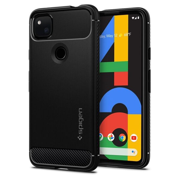 

Чехол Spigen для Google Pixel 4a Rugged Armor, Matte Black (ACS01015)