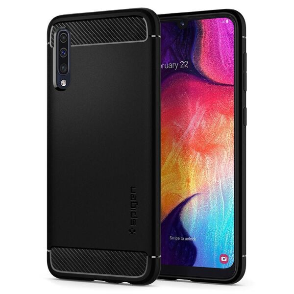 

Чехол Spigen для Samsung Galaxy A50 / A30S Rugged Armor, Black (611CS26199)