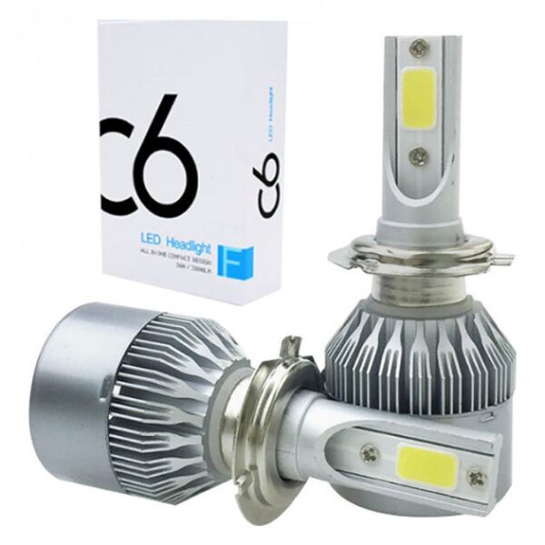 

Комплект LED ламп C6 HeadLight H4 12v (C6H4), отличный выбор для любого авто с типом цоколя H4