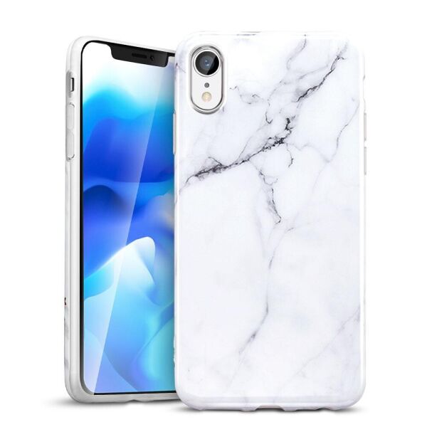

Чехол ESR для iPhone XR Marble Slim, White (4894240072028)