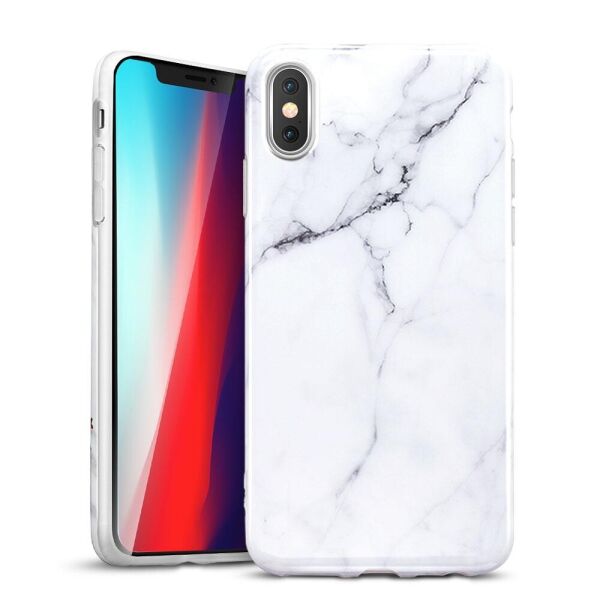 

Чехол ESR для iPhone XS Max Marble Slim, White (4894240072035)