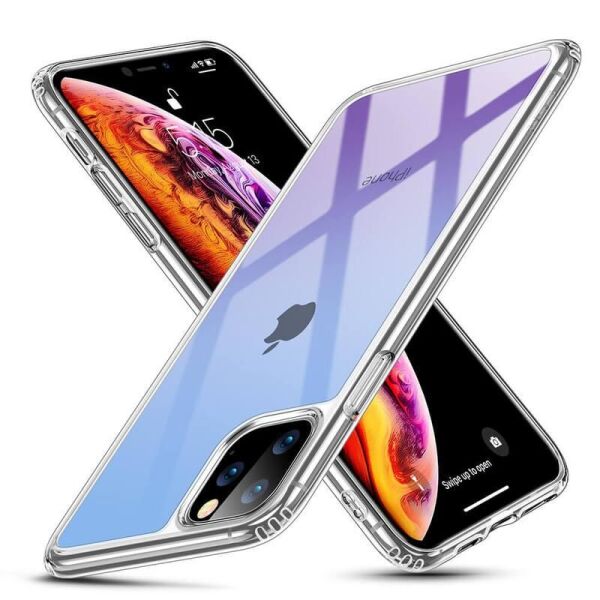 

Чехол ESR для iPhone 11 Pro Mimic Tempered Glass, Blue+Purple (3C01192150201)