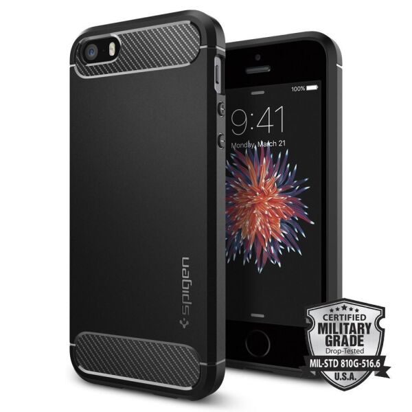 

Чехол Spigen для iPhone SE/5S/5 Rugged Armor (041CS20167)