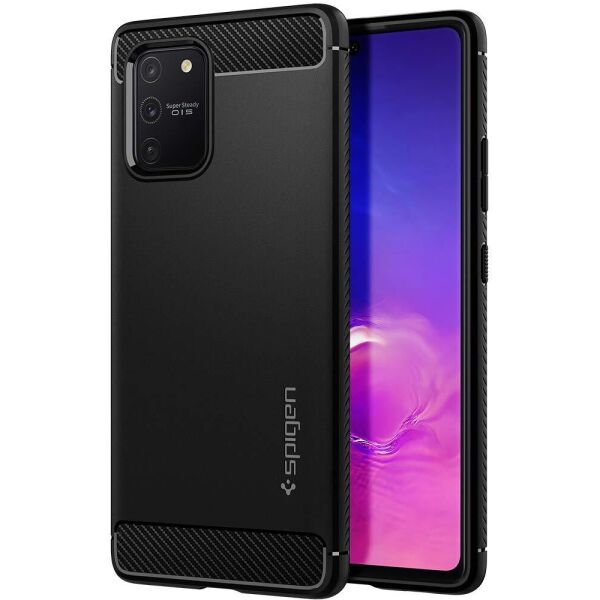 

Чехол Spigen для Samsung Galaxy S10 Lite Rugged Armor, Matte Black (ACS00676)
