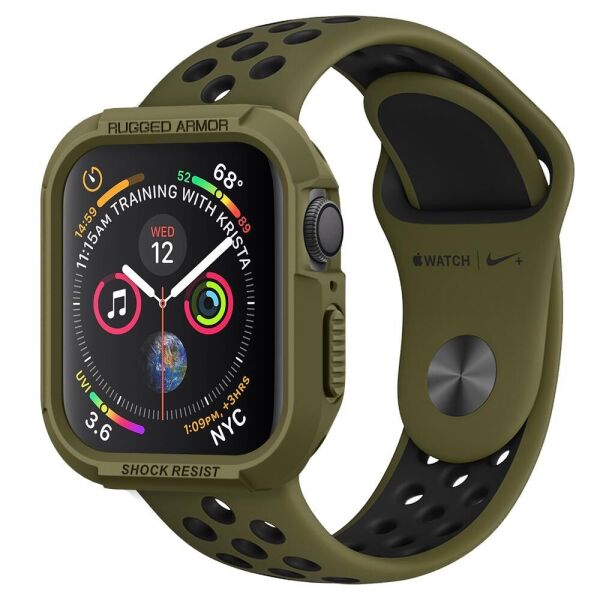 

Чехол Spigen для Apple Watch 5/4 (44mm) Rugged Armor, Olive Green (062CS26015)