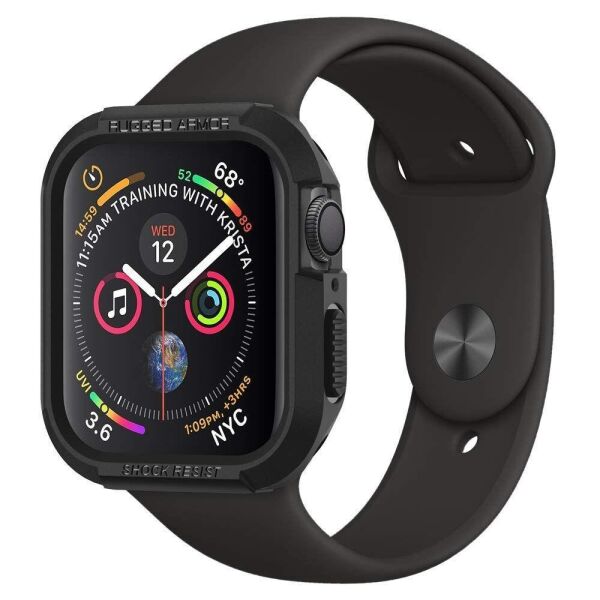 

Чехол Spigen для Apple Watch 4/5/6/SE (44mm) Rugged Armor, Black (062CS24469)