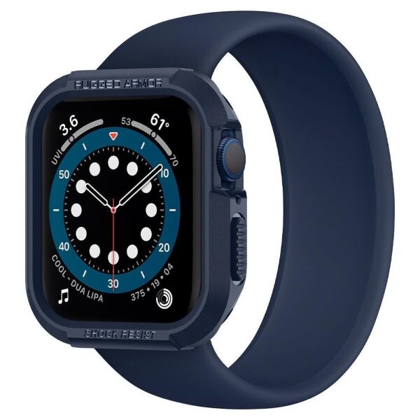 

Чехол Spigen для Apple Watch 4/5/6/SE (44mm) Rugged Armor, Navy Blue (ACS02224)