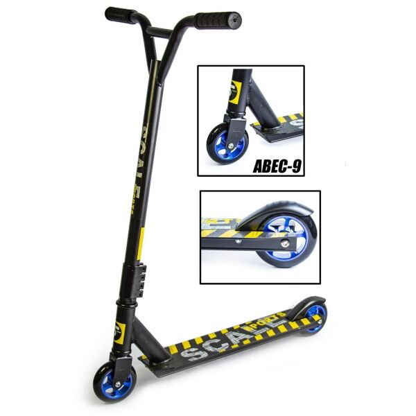 

Детский трюковый самокат Scale Sports Extrem Чёрный, алюминиевый сплав, 4х болтовый зажим