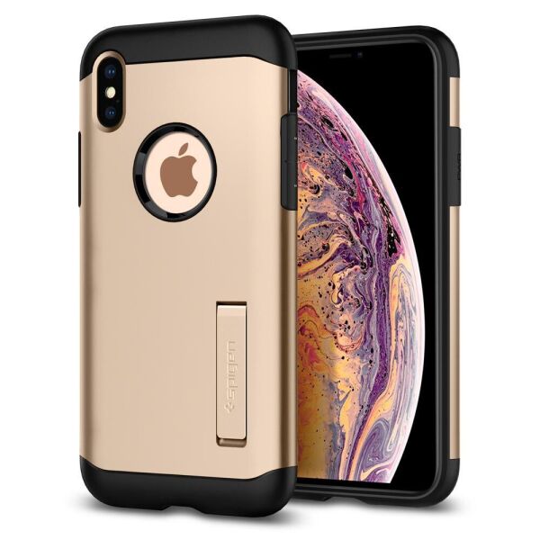 

Чехол Spigen для iPhone XS Max, Slim Armor, Champagne Gold (065CS25154)